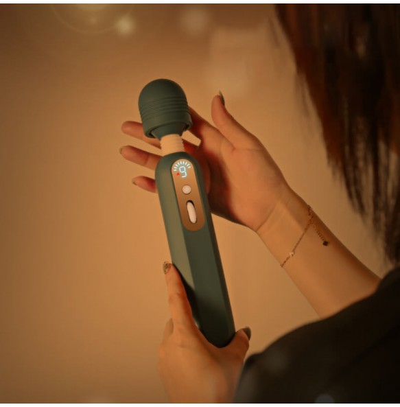 MizzZee - ORO AV Wand Heating Vibrator Massager (Chargeable - Forest Green)